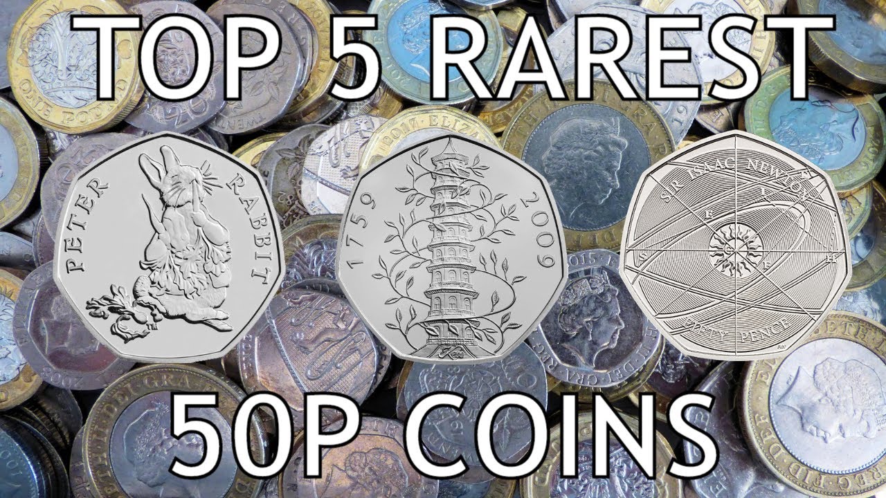 TOP 5 RAREST 50P COINS IN CIRCULATION | 1997 ONWARDS