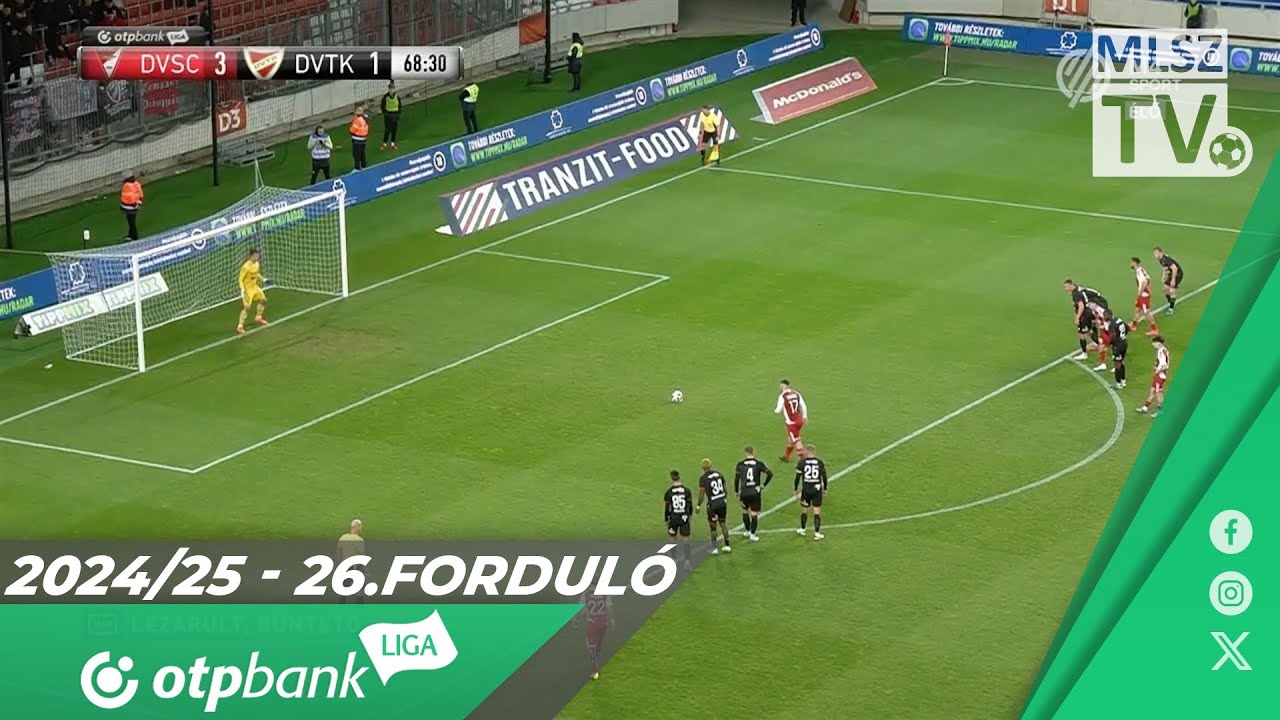 DVSC - DVTK | 4-1 | (1-1) | OTP Bank Liga | 26. forduló | MLSZTV