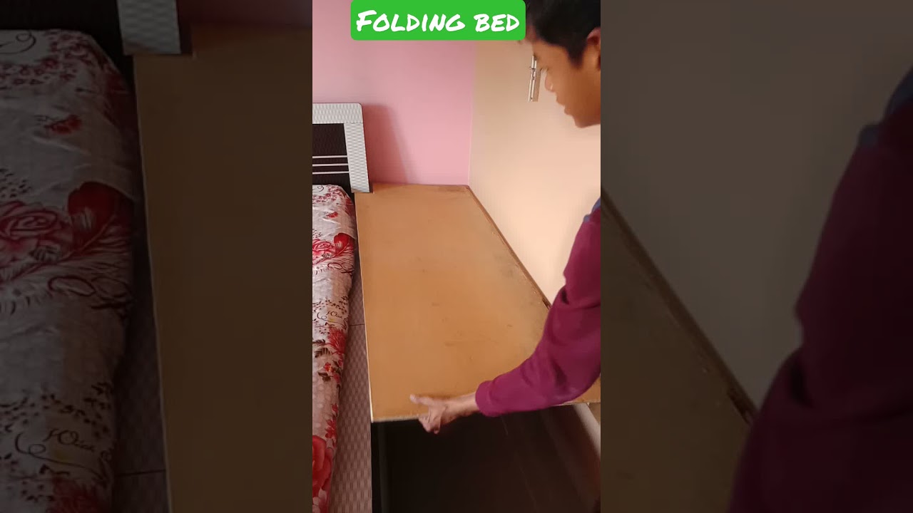 #Short Folding bed | space saving idea | Space saving furniture