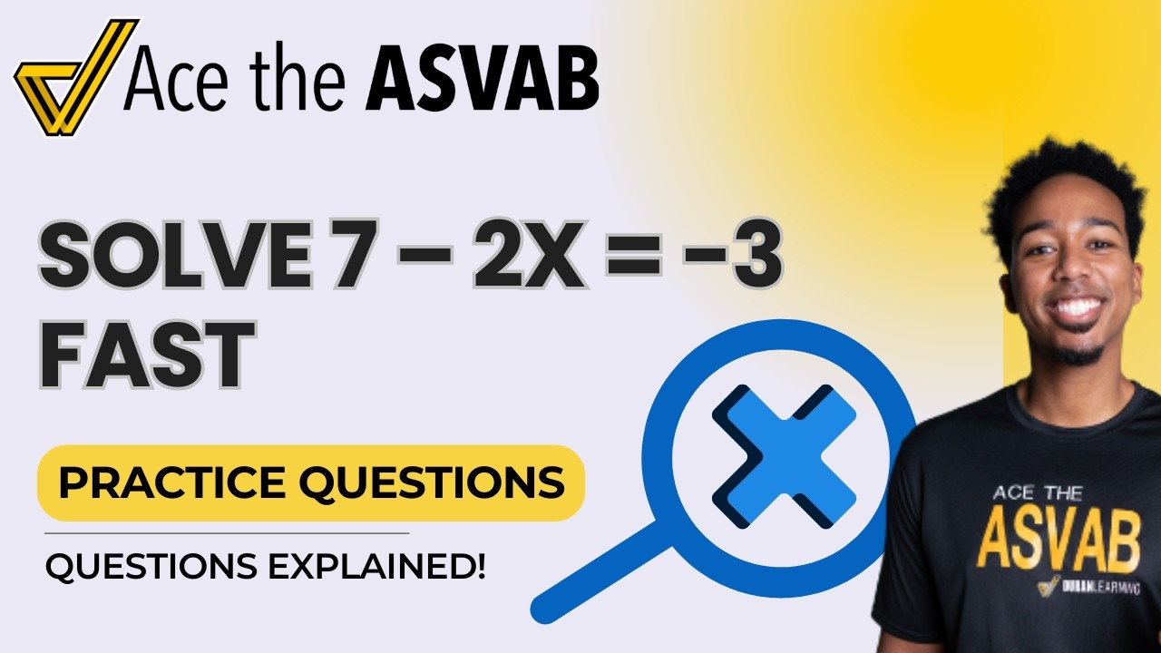 ASVAB Math: Solving Linear Equations & Volume Word Problems Explained!