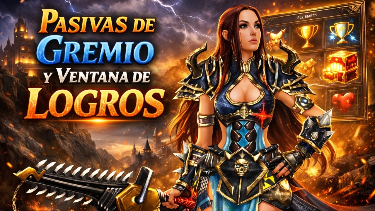 PASIVAS DE GREMIO Y VENTANA DE LOGROS GUABINAGAMES