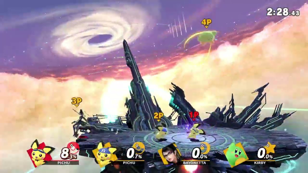 【必見！】スマブラSP リプレイ チームタイム制 3223 [22年04年分]【ピチュー 快勝 ※リンチの疑い 1P自分】