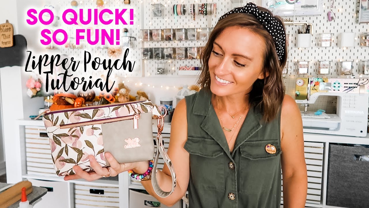 Quick and Fun (and Unique!) Zipper Pouch Tutorial - Pattern from Sewn Ideas!