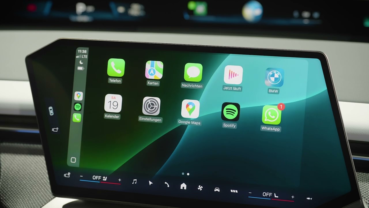 The new BMW iX3 50 xDrive - technical features - Smartphone-Integration: Apple CarPlay