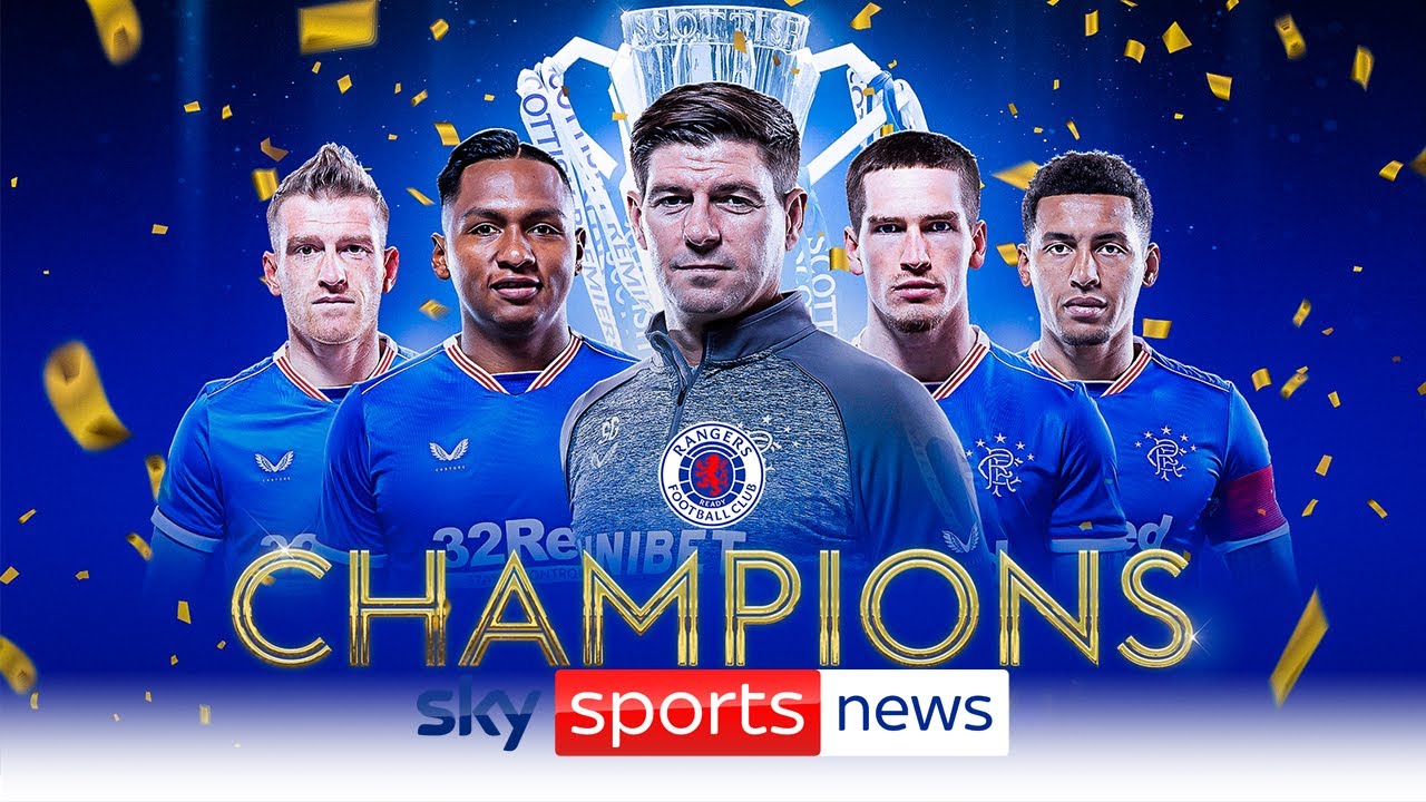 Rangers confirmed as Scottish Premiership champions after Celtic draw with Dundee United