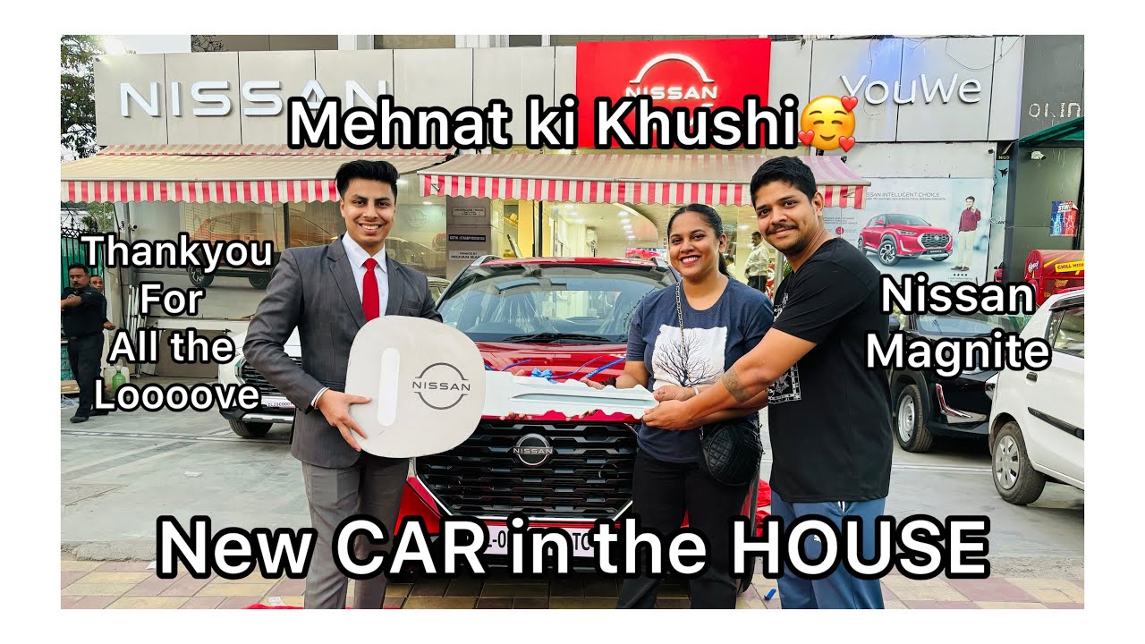 FINALLY NEW CAR || NISSAN MAGNITE || NEW CAR DELIVERY || MOTO VLOG || CAR DELIVERY PROCESS ||