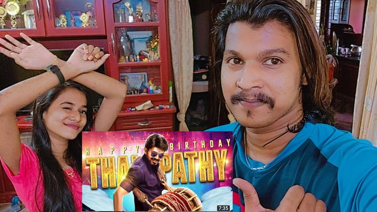 Vijay Birthday Mashup Reaction | Linto kurien🥰🥰🥰 Happy Birthday vijay sir❤❤