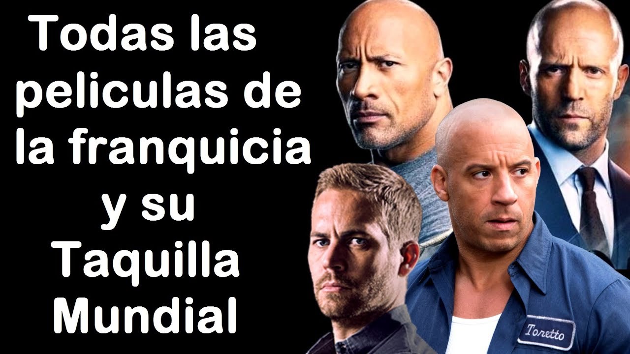 La Evolucion de Rapidos y Furiosos en la Taquilla Mundial + Proyecciones de Hobbs and Shaw.