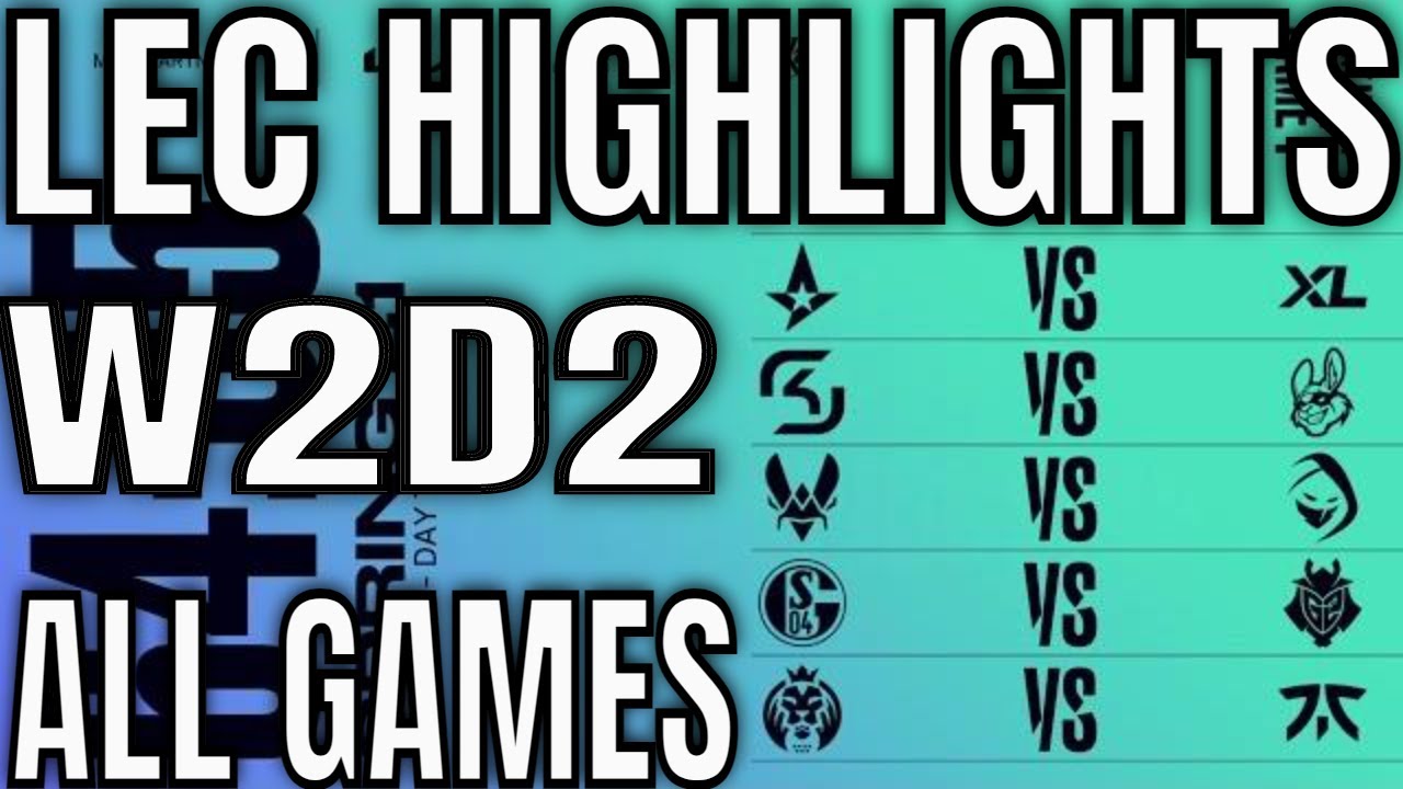 LEC Highlights ALL GAMES W2D2 Spring 2021