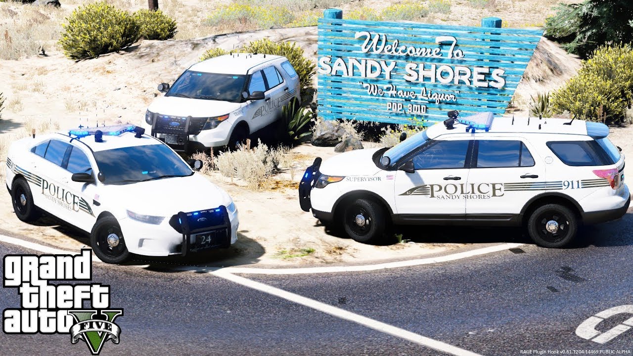 GTA 5 LSPDFR Police Mod - Sandy Shores Gets Their Own Police Department