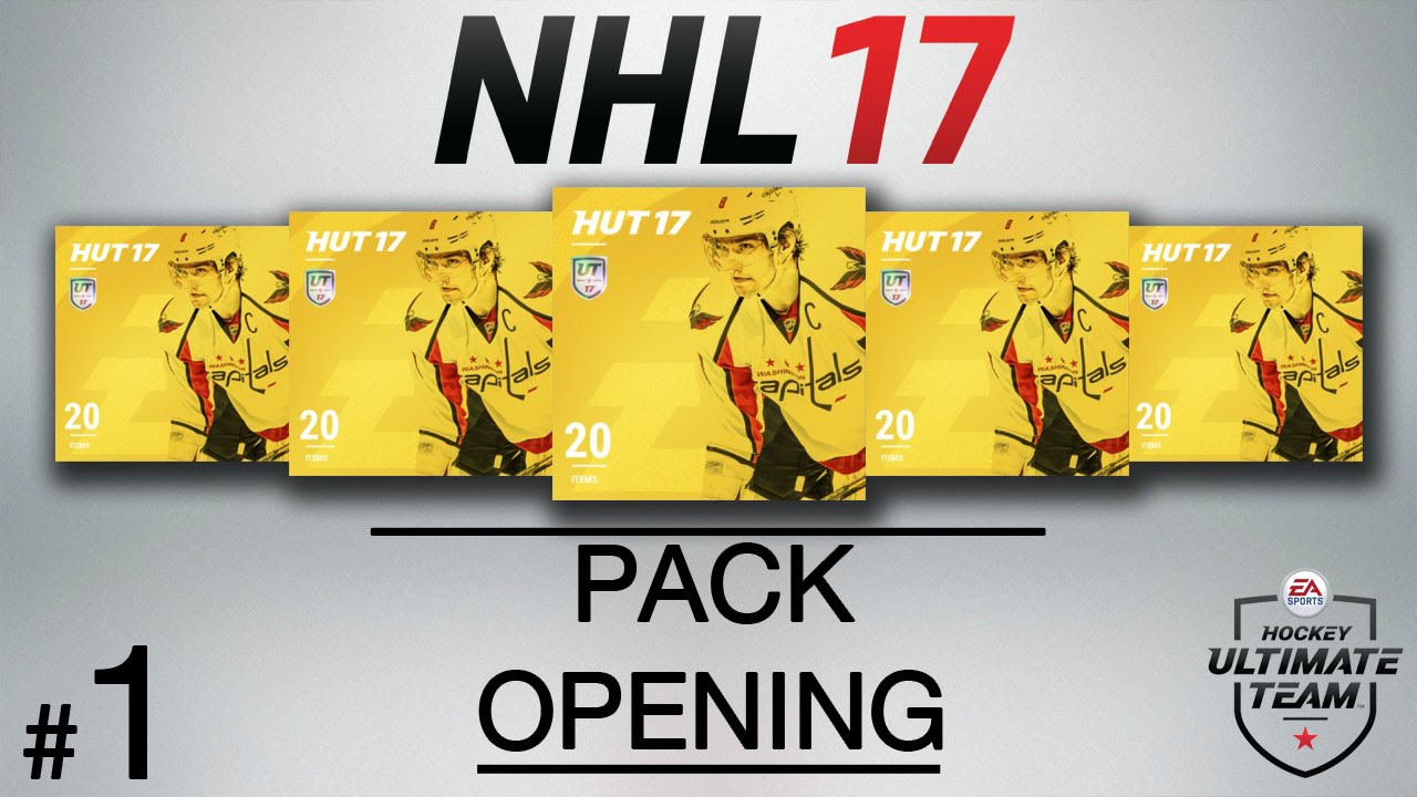 NHL 17 HUT PACK OPENING | FIRST BIG (KINDA) PACK OPENING #1