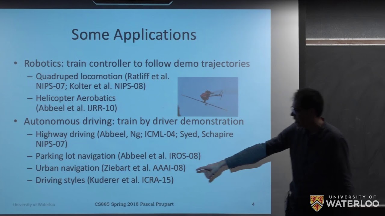 CS885 Lecture17c: Inverse Reinforcement Learning