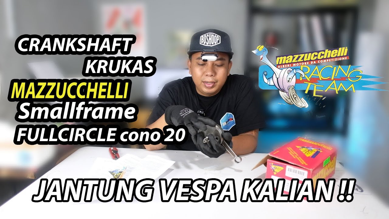 REVIEW, Krukass/crankshaft MAZZUCCHELLI vespa tps sepcial smallframe cono 20 FULL CIRCLE