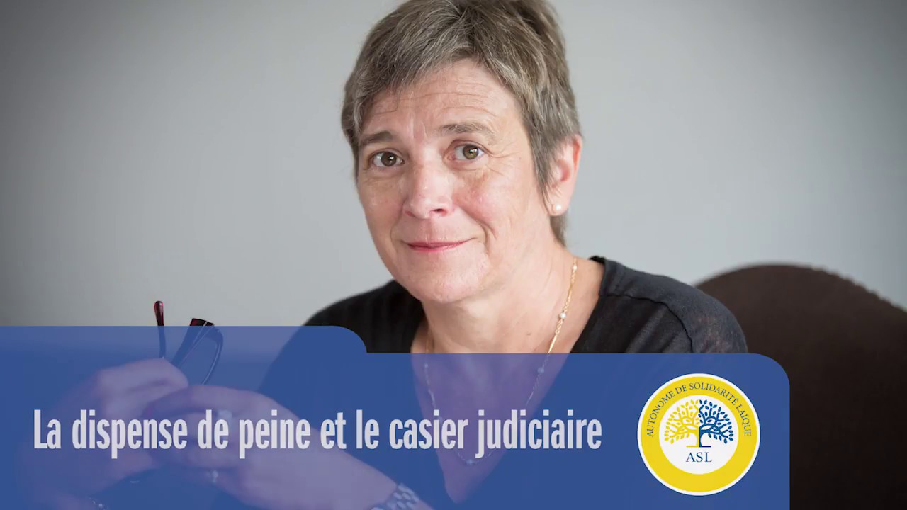 La dispense de peine et le casier judiciaire