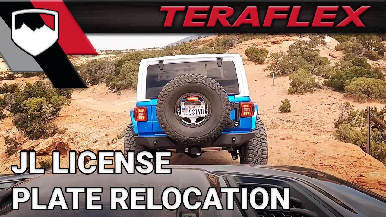 JL License Plate Relocation Kit | TeraFlex