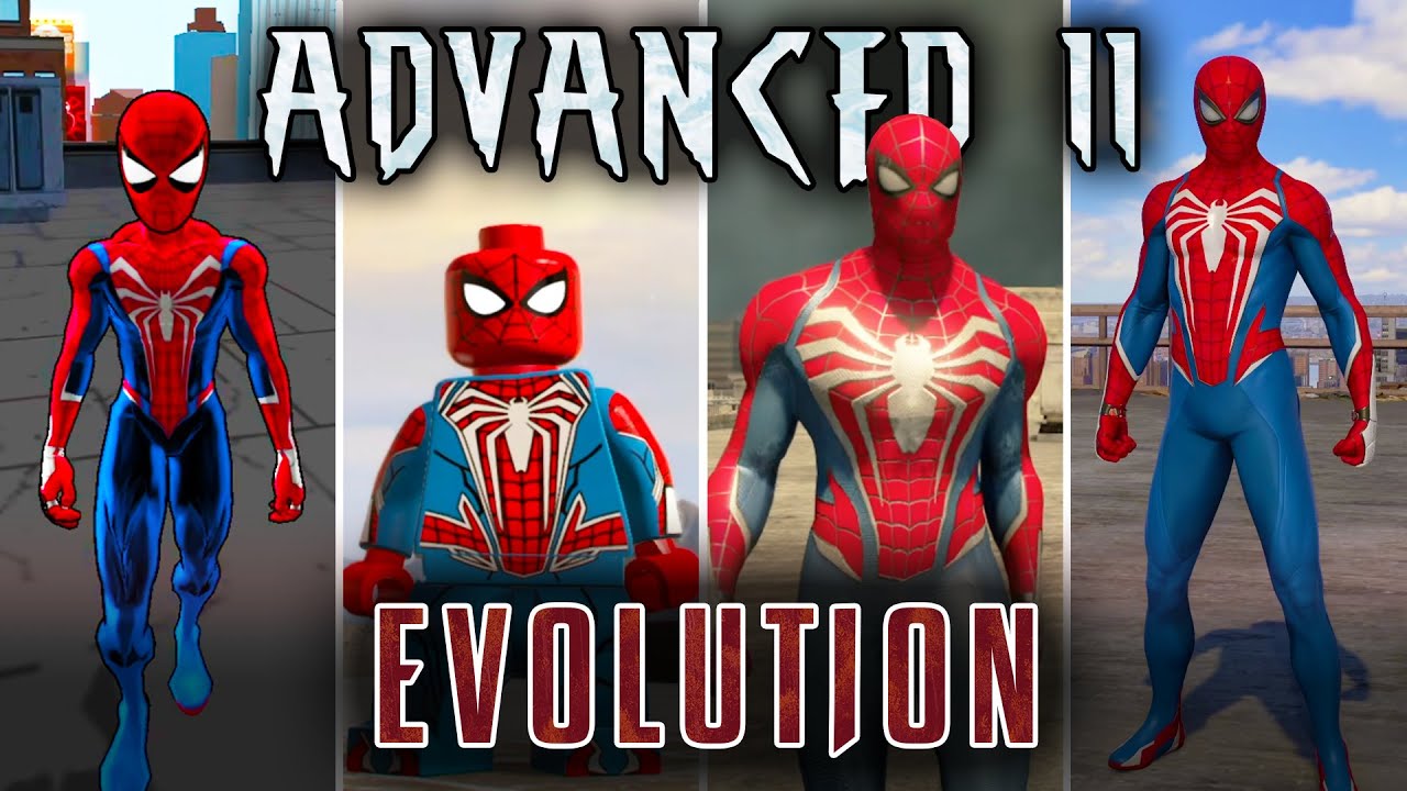 Evolution of Advanced 2.0 Suit in Spider-Man Games (2000 - 2023)