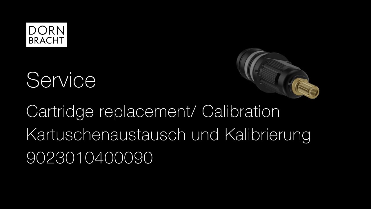 Kartuschenaustausch und Kalibrierung für UP-Thermostat mit Zweiwege-Mengenregulierung | Dornbracht