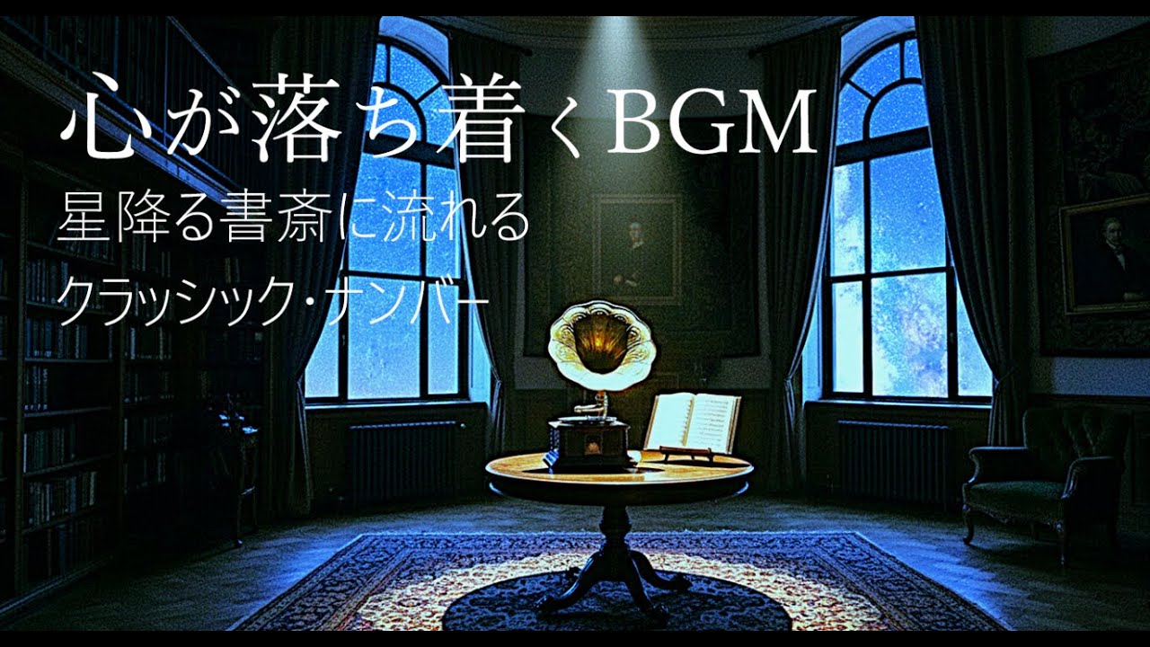 【癒し・睡眠・作業BGM】星降る書斎の物語 ― 静寂と星空に溶けるクラッシック｜The Monologue of the Starlit Athenaeum Classic Edition