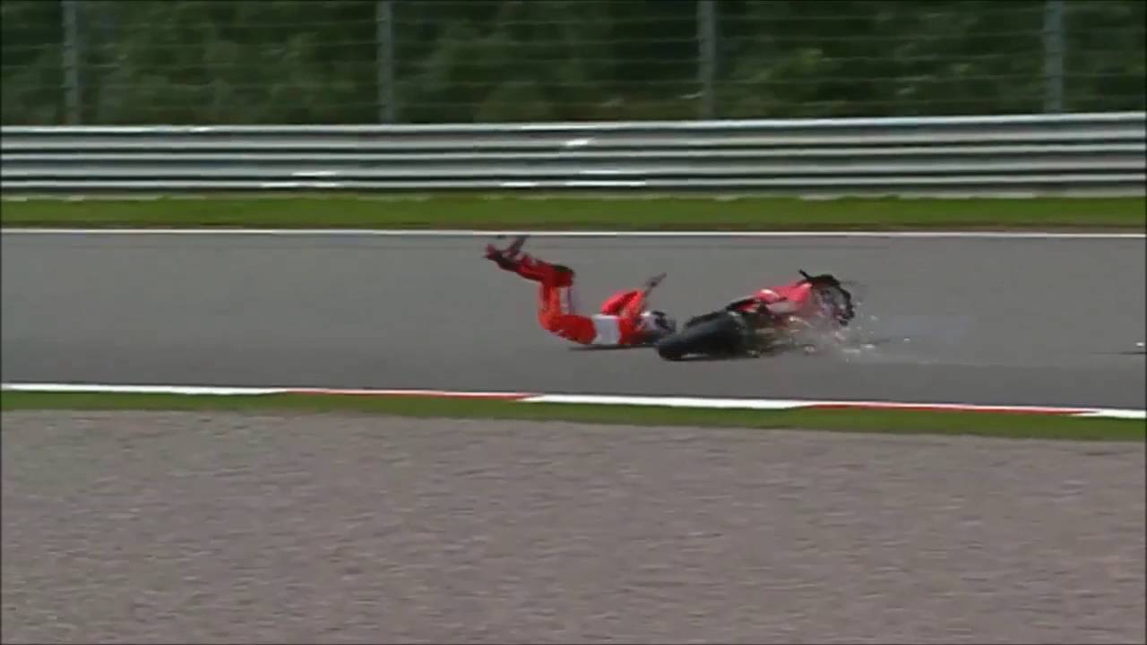 Carlos Checa crash 2005 Sachsenring