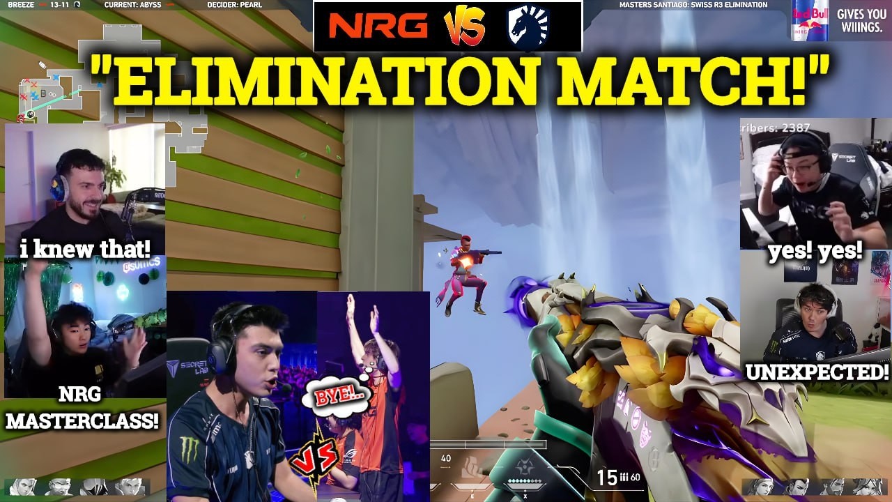 Tarik, S0m, Shanks & Sliggy Reacts to NRG vs TL Elimination Game in Valorant Masters Santiago 2026