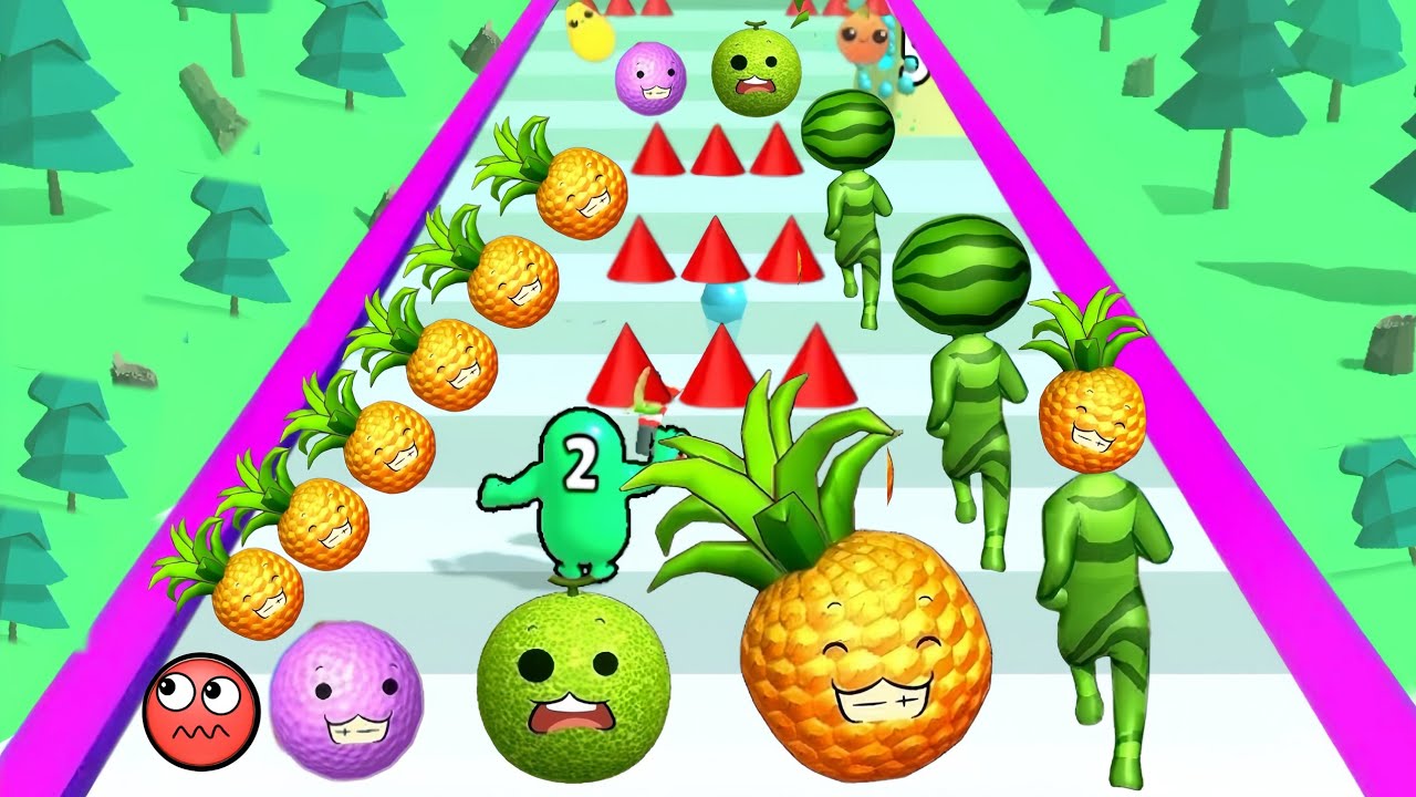 Satisfying mobilgames play - Draw To Smash vs Merge Melon 2048 (Fruits Evolution) u0026 Run #0081