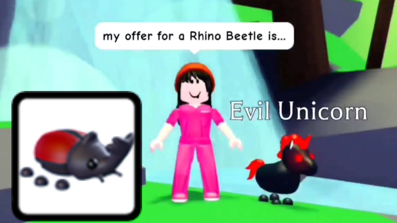 my offer for a *Rhino Beetle* in Adopt Me🐏😋