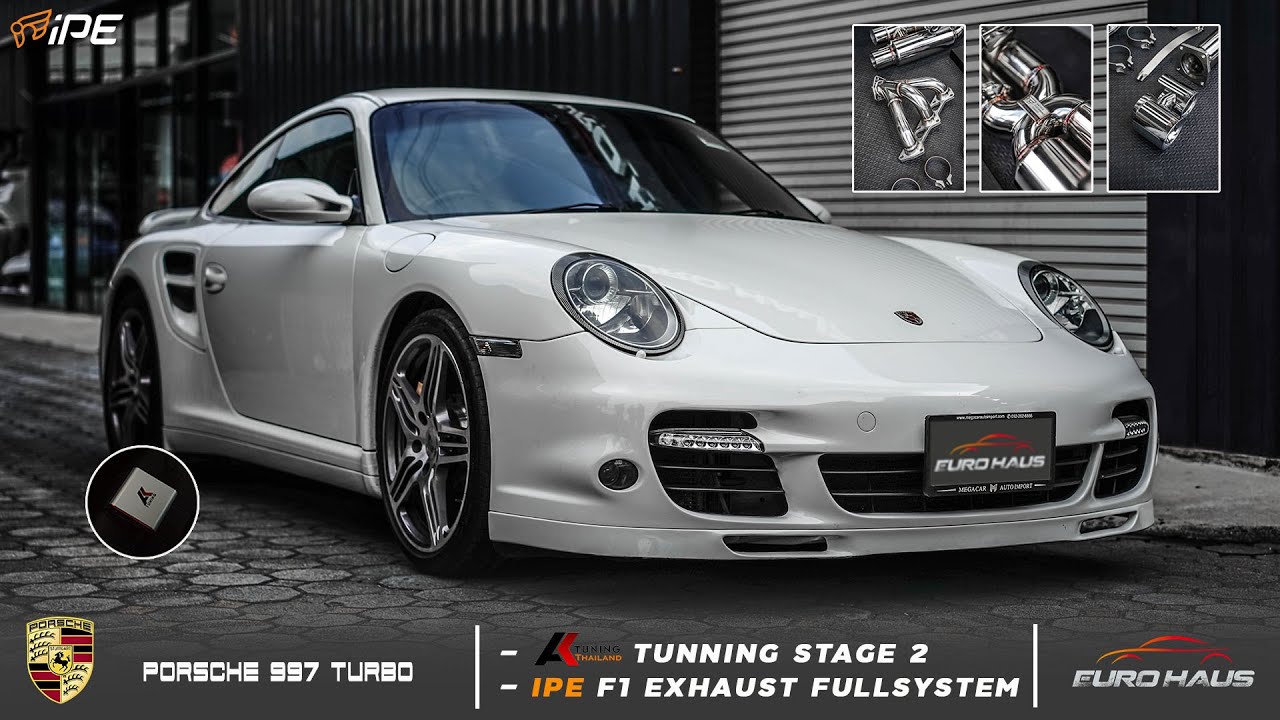 PORSCHE 997 turbo with IPE F1 innotech exhaust system