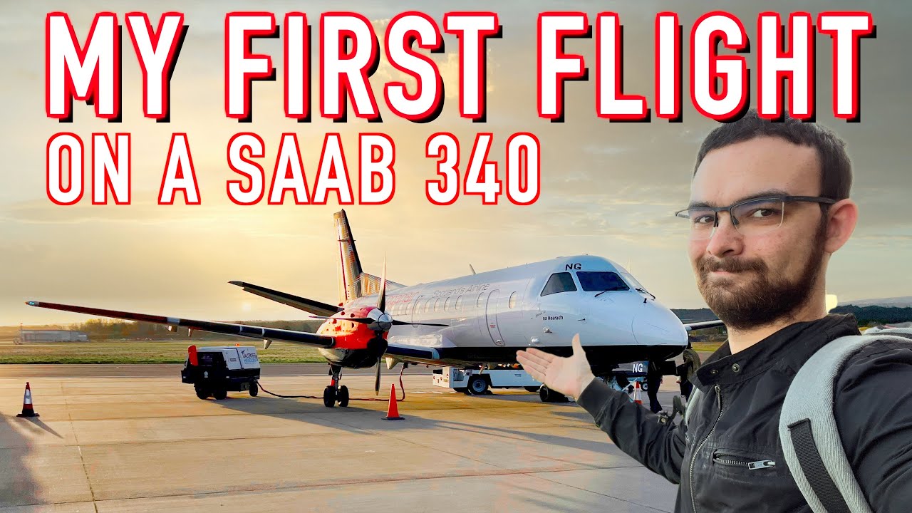 My First Flight on Loganair's Saab 340 (Inverness to Kirkwall Airport)