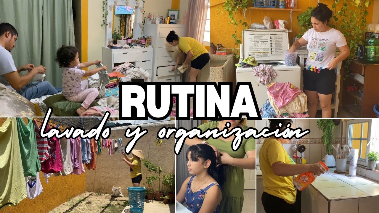 RUTINA DE DIA ☀️ día de lavado y organizando ropa ✅ nos llevaron a cenar 👌🏻saliendo de la rutina
