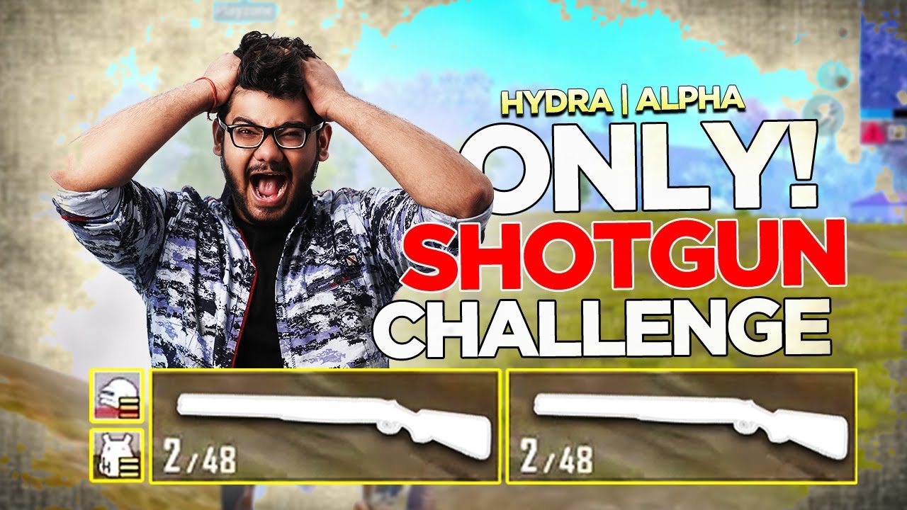 ONLY SHOTGUN CHALLENGE + CHICKEN DINNER! 😱😍 || H&yen;DRA | ALPHA PUBG MOBILE FUNNY HIGHLIGHT! 😎