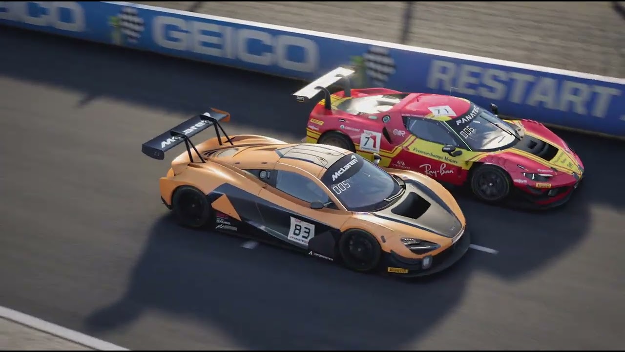 Assetto Corsa Competizione replay mclaren Watkins Glen