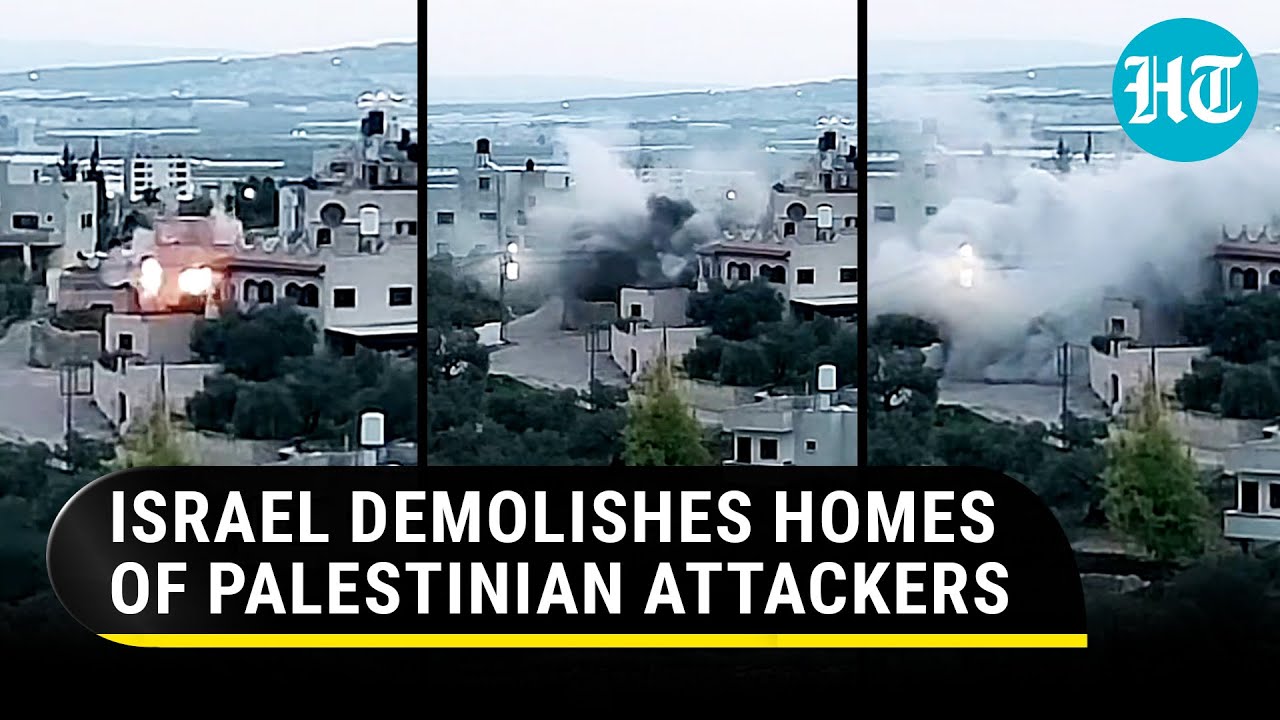 Israel bombs homes of Palestinians involved in the killing of an IDF Major | Watch