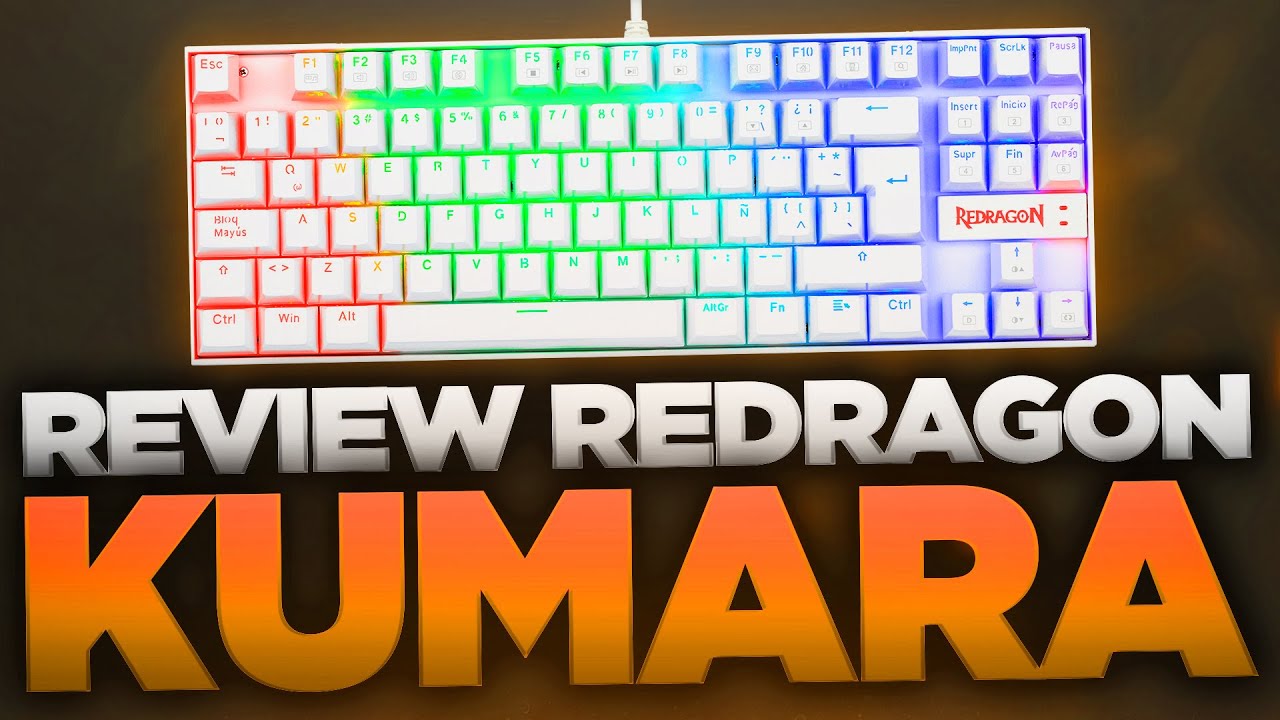 Review Redragon Kumara White K552W 🔥 Teclado TKL, RGB y con Switches Red!