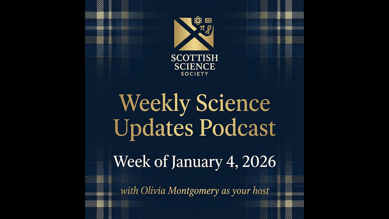 Scottish Science Society Weekly Science Updates Podcast with your host, Olivia Montgomery