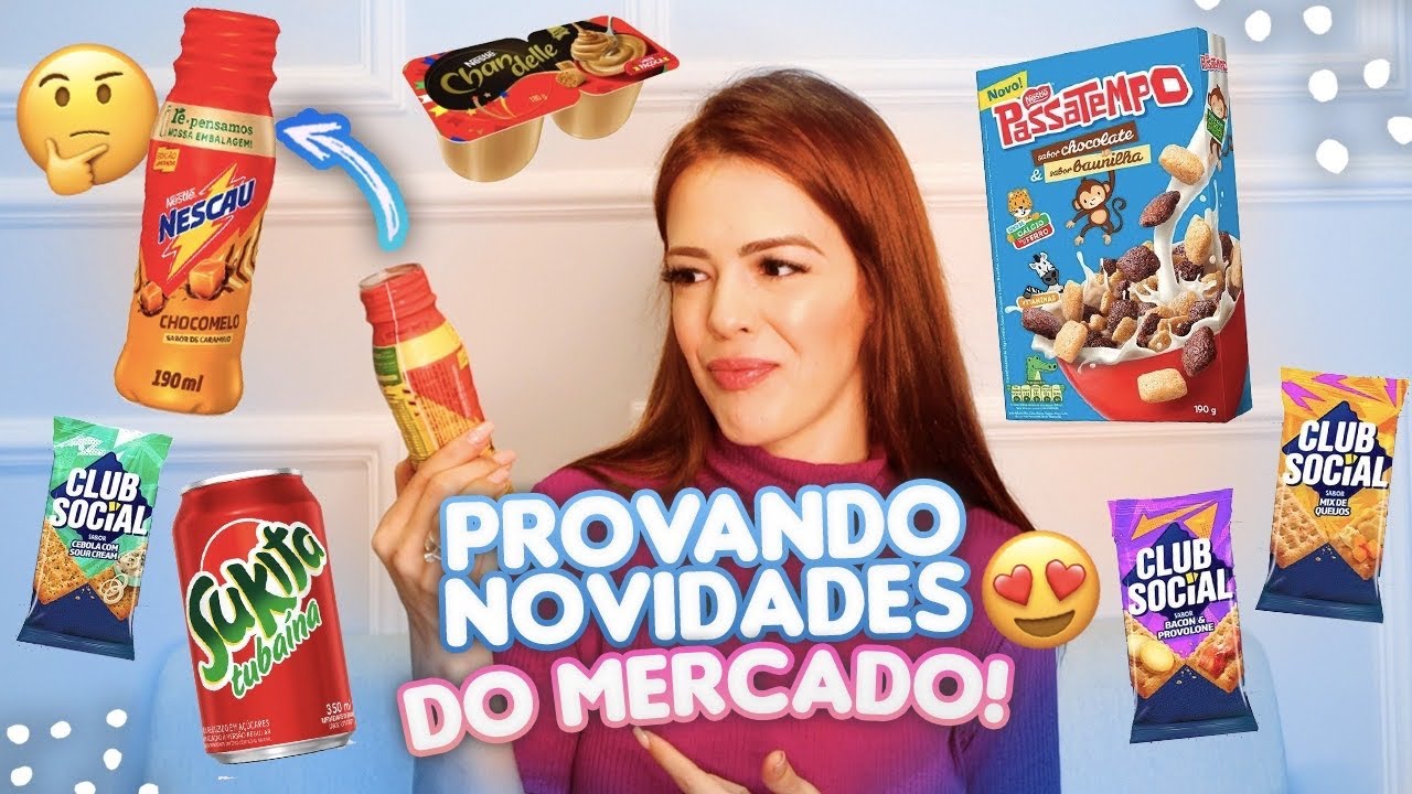PROVANDO NOVIDADES DO MERCADO | DOCES, SALGADOS e BEBIDAS QUE VALE A PENA?