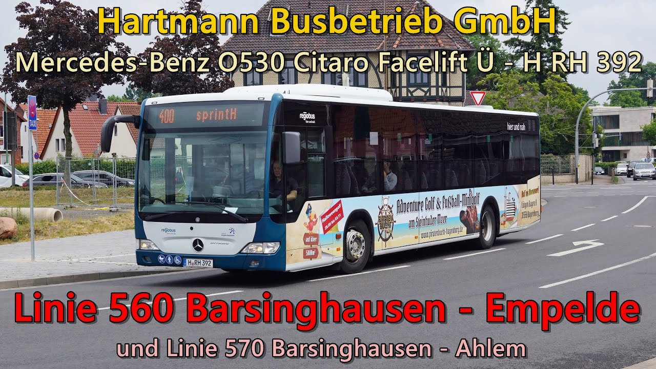 [Sound] Bus Mercedes-Benz O530 Citaro Facelift &Uuml; von Hartmann Busbetrieb GmbH - H RH 392