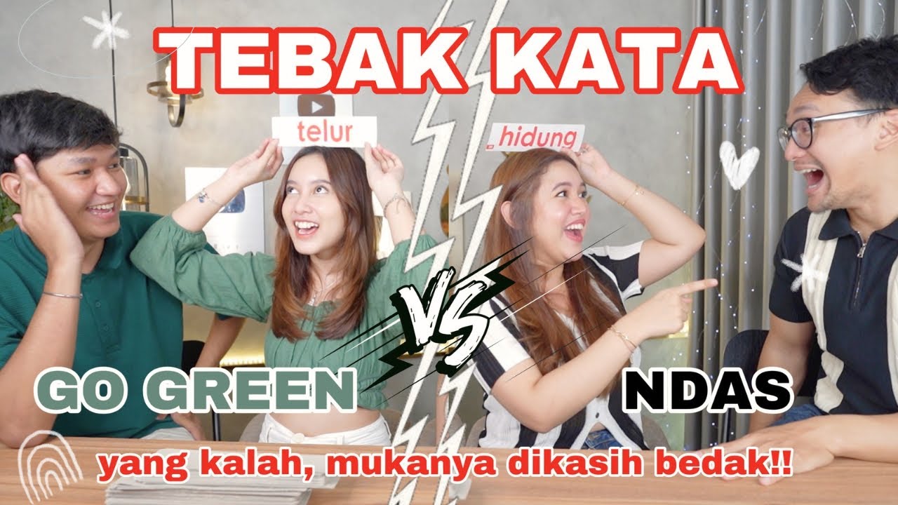 TEBAK KATA COUPLE CHALLENGE!! YANG KALAH DICELUPIN BEDAK | Aurelliaurel
