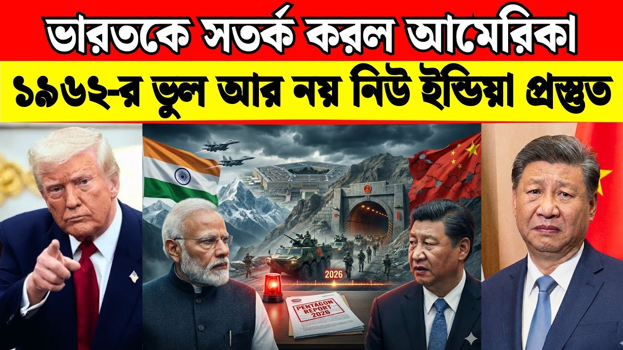 ভারতকে সতর্ক করল আমেরিকা | Pentagon Report ফাঁস | China's Game Over? India vs China War Warning 2026