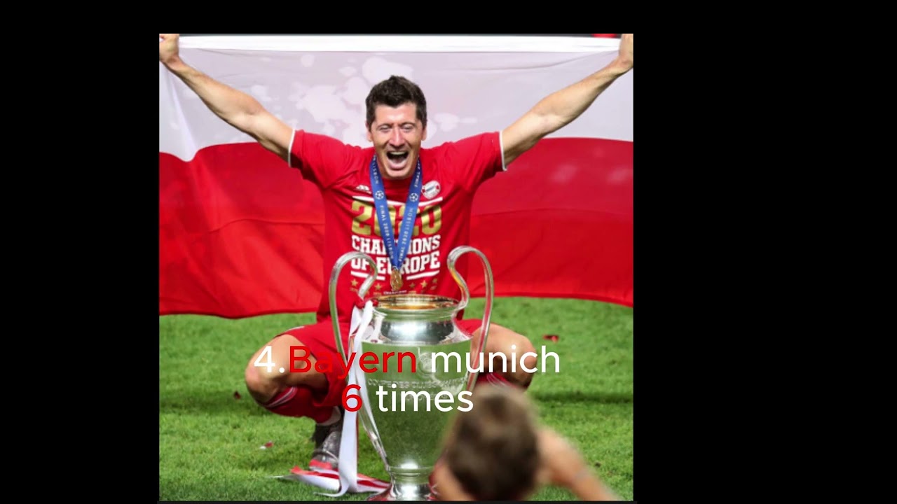 Top 5 clubs with the most UCL titles
