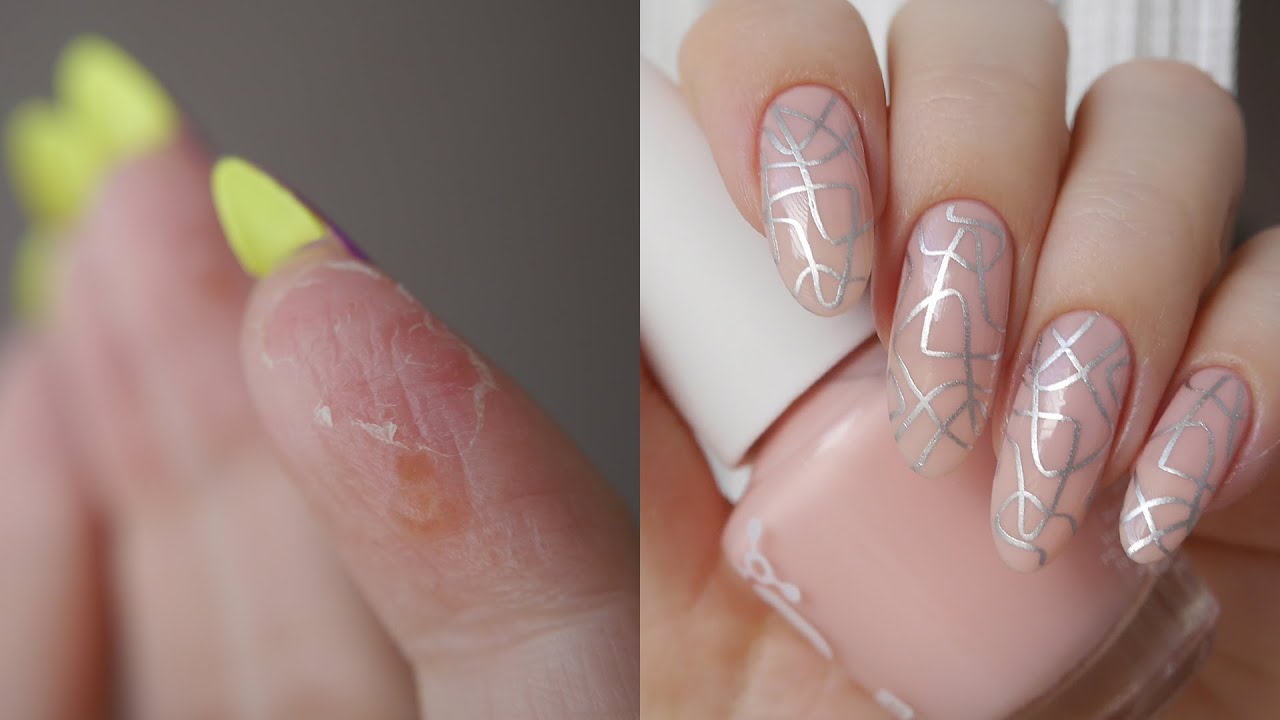 У меня аллергия, нельзя красить ногти😭 Нежный маникюр (обычный лак)