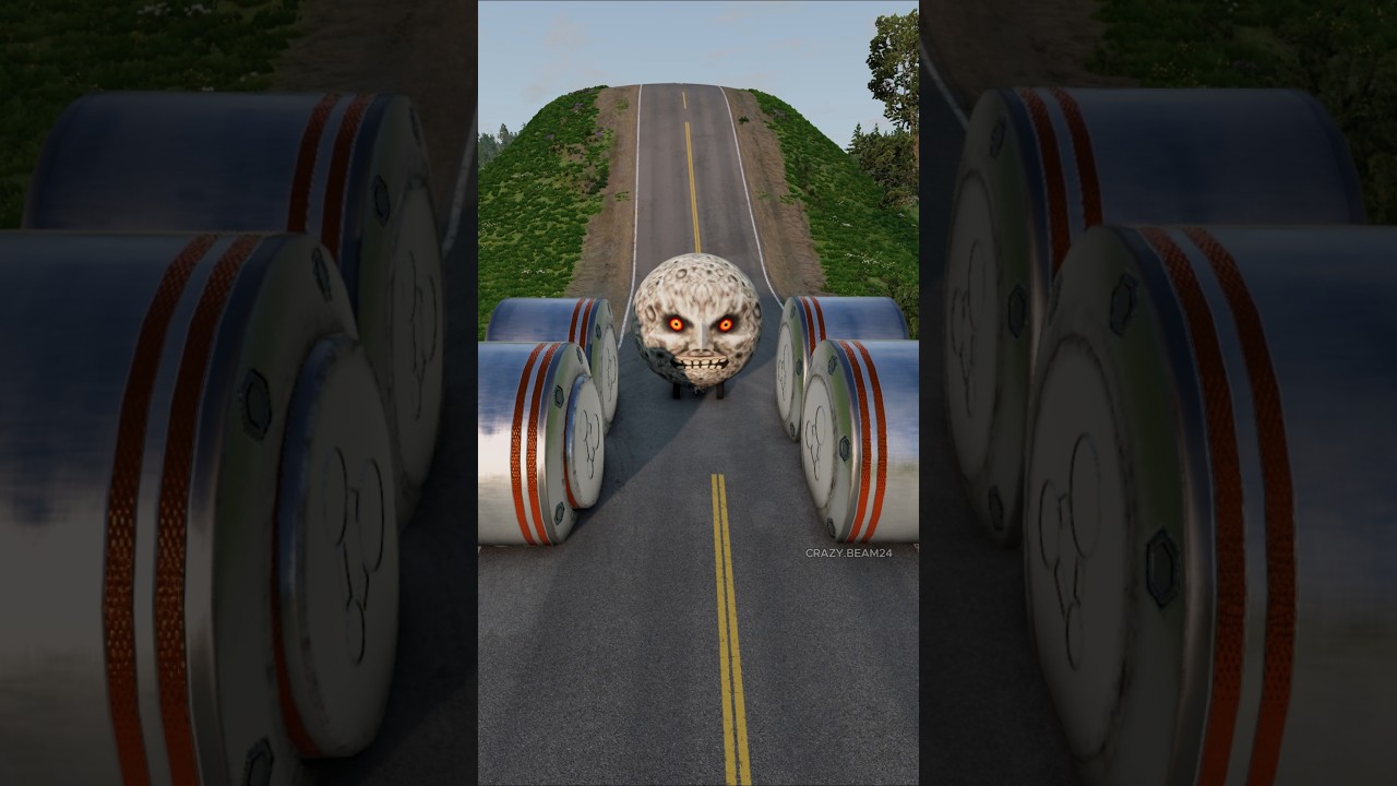 Bus hydraulic crash and Bollards beamng.