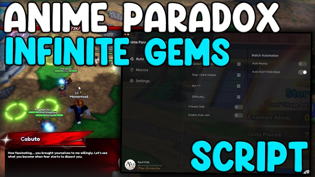[💎BEST] Anime Paradox OP Script Auto Farm & Infinite Gems - Roblox 2026