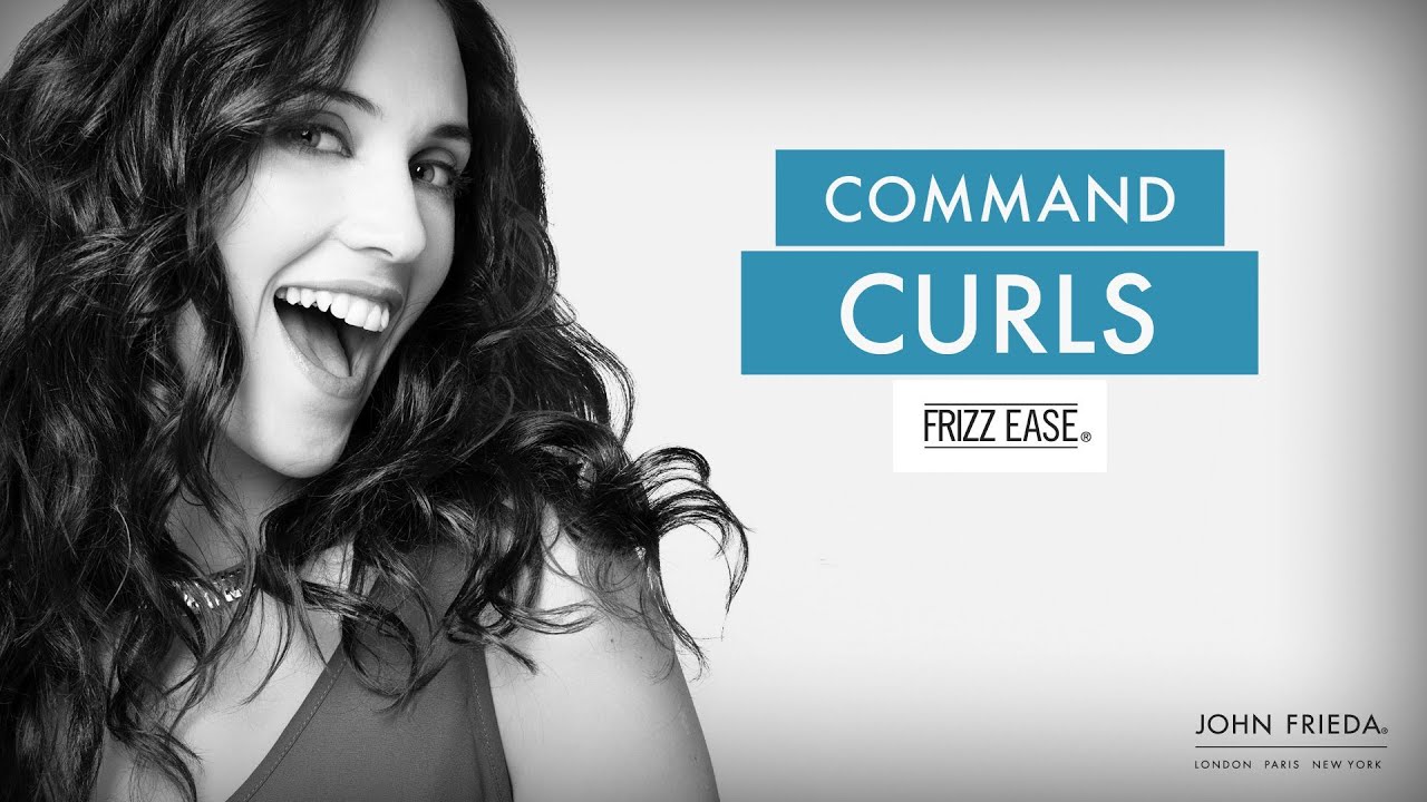 A tutorial for a frizz-free CURLY style with Frizz Ease