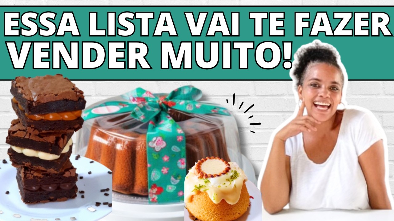 7 DOCES PARA VENDER EM 2025! As Melhores Ideias para Lucrar com Confeitaria