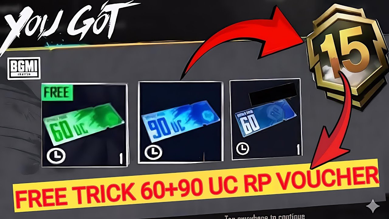 How To Get 90 And 60 UC Free RP Voucher.Secret trick to get free discount RP VOUCHER.