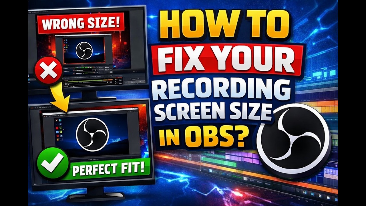 How to fix your recording screen size in OBS.