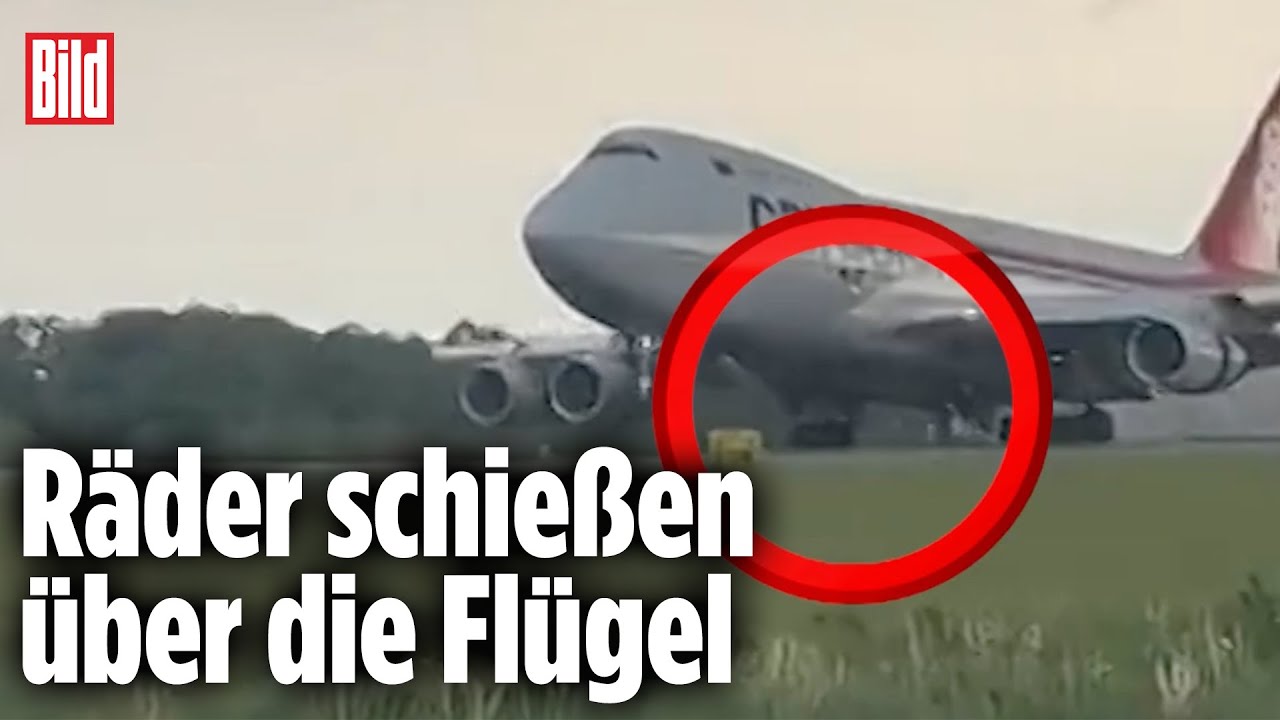 Gef&auml;hrliches Geschoss: Boeing 747 verliert Fahrwerk bei Landung | Luxemburg