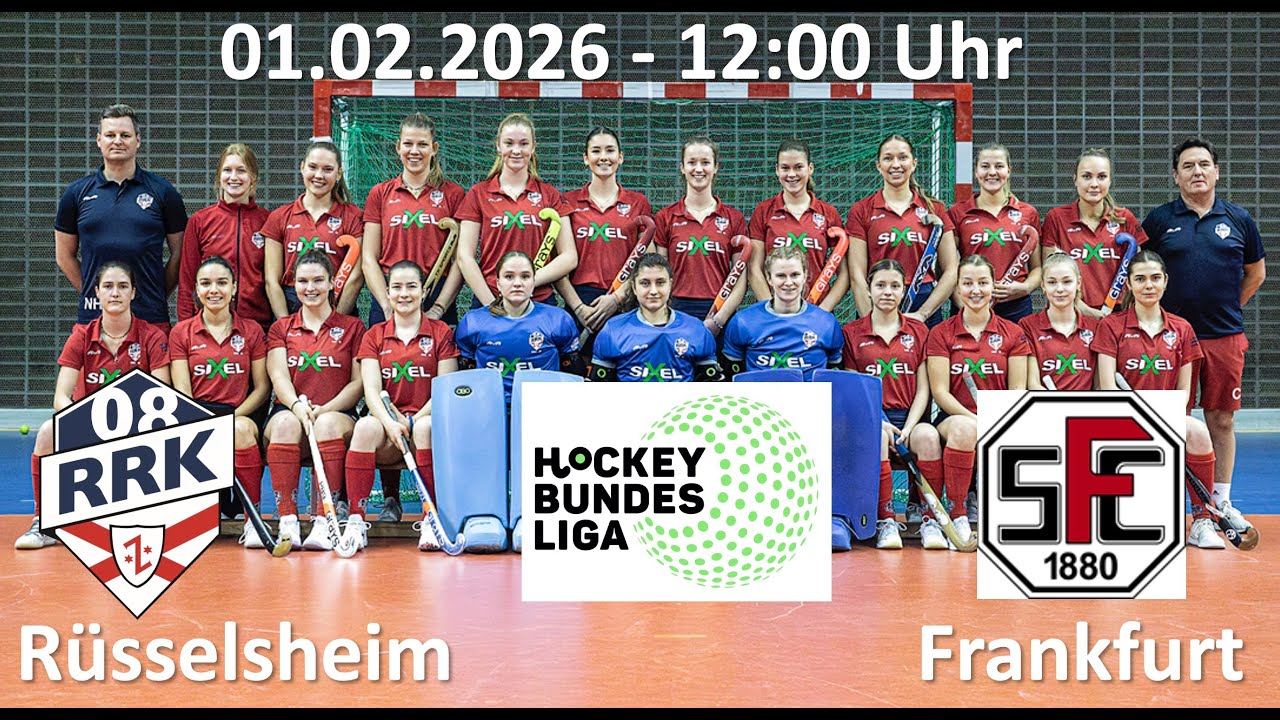 2. Bundesliga Hockey - Damen - Halle - Gruppe Süd - Rüsselsheimer RK vs. SC1880 Frankfurt