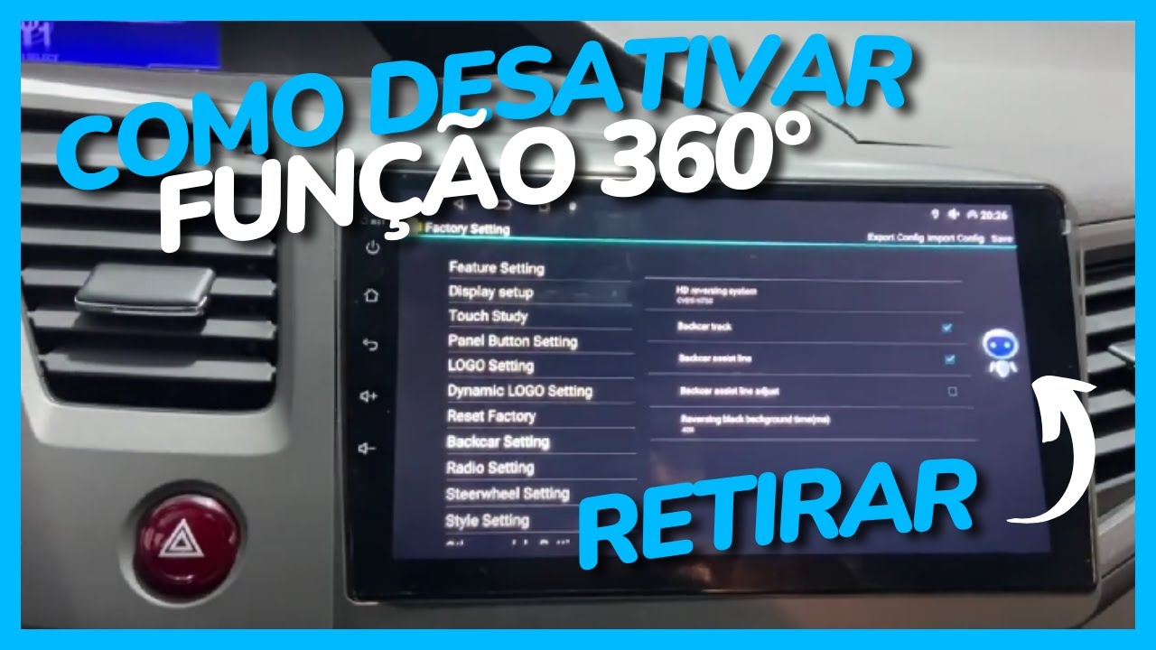 COMO DESATIVAR CAMERA 360° / MUDAR RESOLUÇÃO DA CAMERA / COMO TIRAR O INCONE ROBO MULTIMIDIA ANDROID
