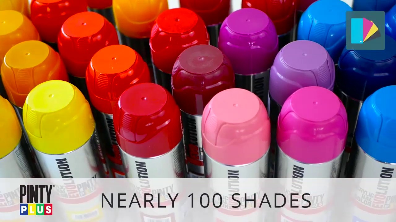 All New Pintyplus Evolution Spray Paint RAL Colors